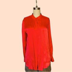 Equipment silk blouse Vermillion sz small/medium